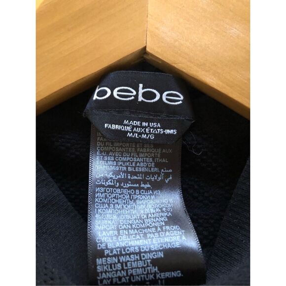 Bebe Sexy Lace Bodycon Mini Dress Size M-L Made In USA - Picture 12 of 14